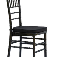 Американски сватбен стол Chiavari - цвят черен PP - Image 7